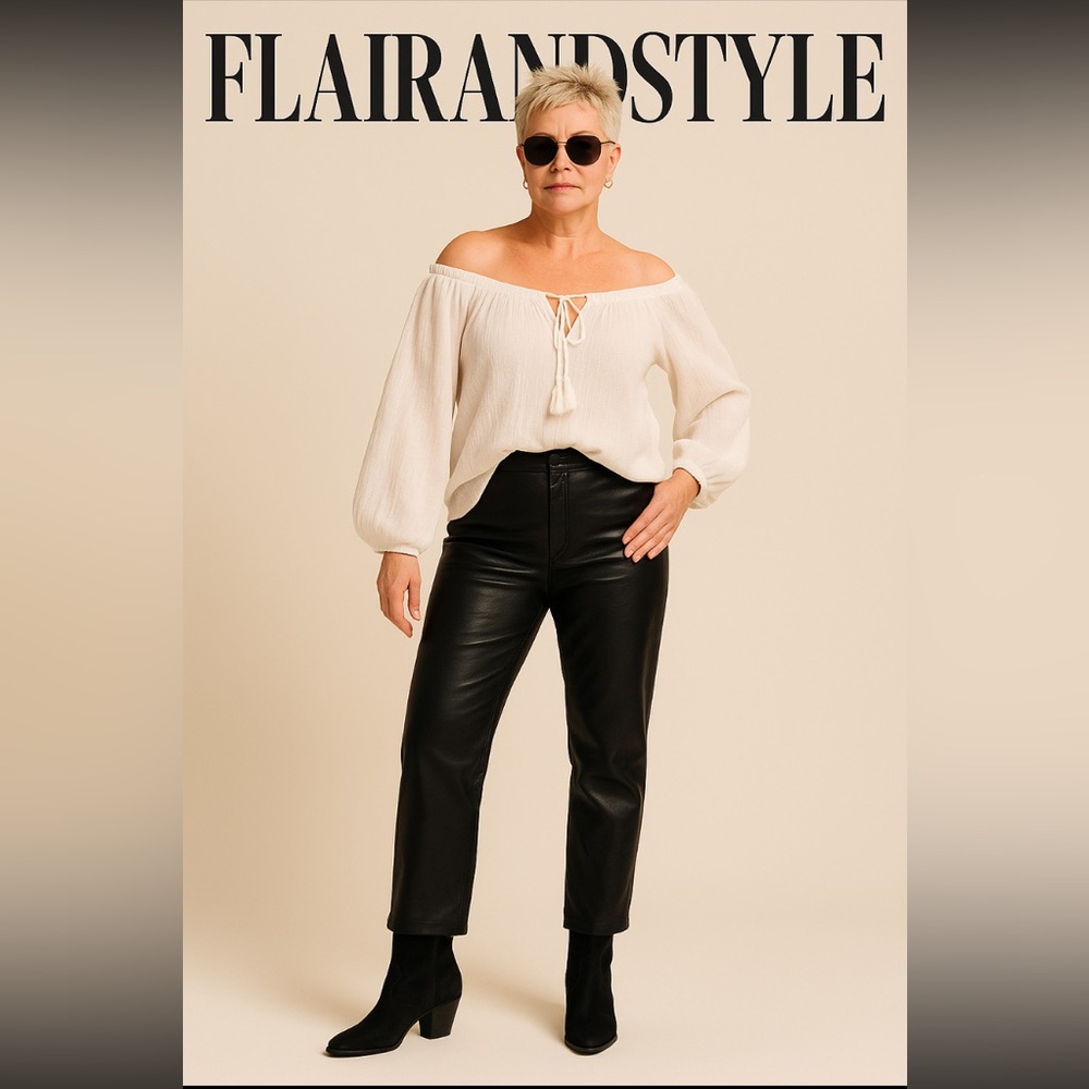 The Old Hide House - Vintage soft leather high waisted  Pants - fully lined